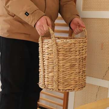 Stylish Multi-Purpose Seaweed Belly Basket with Handle