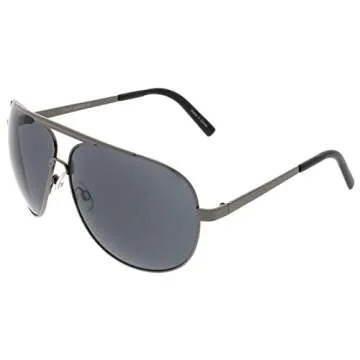 zeroUV Oversized Aviator Sunglasses UV400 Protected 80s Style