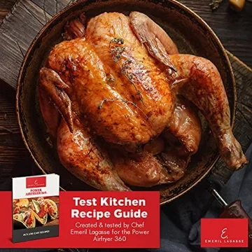 Emeril Lagasse Everyday 360 Stainless Steel Air Fryer, 360° Quick Cook Technology, XL capacity, 9-in-1, 12 Pre-Set Cooking Functions including Bake, Rotisserie, Broil, Pizza, Slow Cook, Toaster