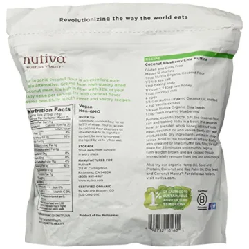 Nutiva Organic Coconut Flour 1 lb - Gluten-Free Baking Essential