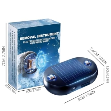 2pcs Electromagnetic Snow Removal, Anti-freeze Electromagnetic Car Snow Removal Device, Electromagnetic Wave Anti Freezing and Snow Removal Device, Potable Snow Removal Device, Fast and Efficient