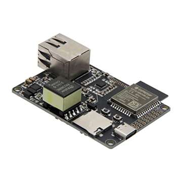 LILYGO T-Internet-POE ESP32-WROOM LAN8720A Chip Ethernet Adapter and Downloader Expansion Board Programmable Hardware TTGO Development Board (Downloader Suit)
