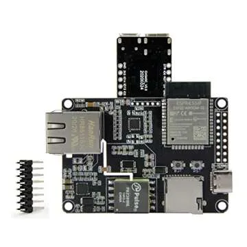 LILYGO T-Internet-POE ESP32-WROOM LAN8720A Chip Ethernet Adapter and Downloader Expansion Board Programmable Hardware TTGO Development Board (Downloader Suit)