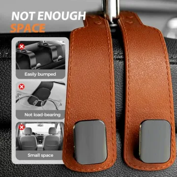 ANYSENT Headrest Hooks for Car Clean & Organized Rides