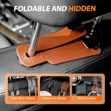 ANYSENT Headrest Hooks for Car Clean & Organized Rides