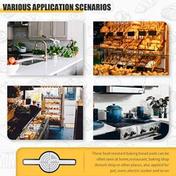 ZHUOMINGJIA Non-Stick Baking MatSuit（1 Piece Silicone Baking Mat For Dutch Oven Bread +1 Piece Oil Brush）8.3in，Reusable- Easy To Clean - Eco-Friendly Alternative For Parchment Paper