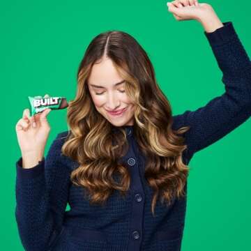 Built Bar, Puff Protein Bars, Mint Chip Puff, 17g Protein Snacks, On-The-Go Bars, Only 140 Calories, 6g Sugar, Collagen, Gluten Free, 12 Count