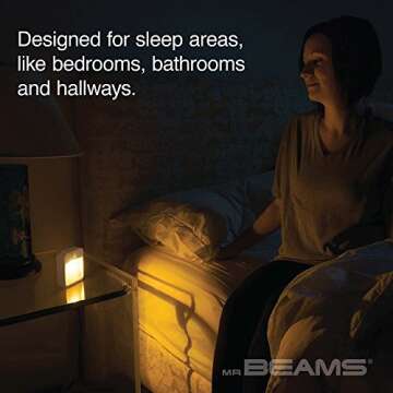 Beams MB720A Amber LED Wireless Nightlight 3-Pack