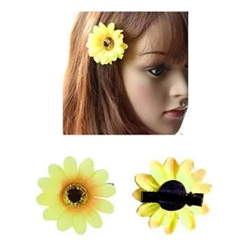 Lawie 16 Pack Yellow Sunflower Hair Clips for Every Occasion