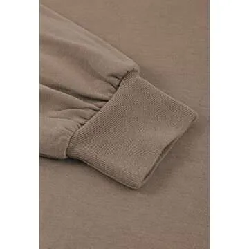 Stylish Fixmatti Women's 2-Piece Sweatsuit Set in Coffee