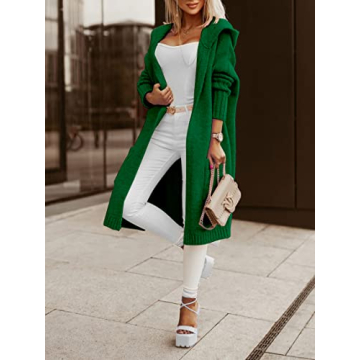 Aoysky Hooded Long Cardigan: Stylish, Warm & Cozy