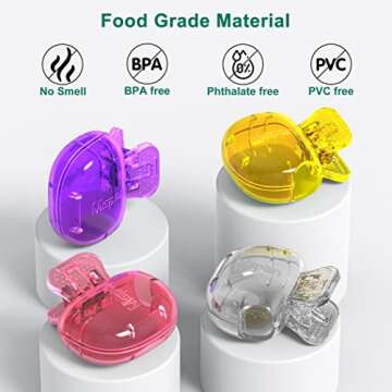 Mspan Toothbrush Head Cover Cap: Tooth Brush Protector Clip Compatible with Oral-B Philips Colgate A...