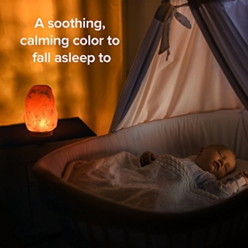 LEVOIT Kana Himalayan Salt Lamp, Pink Rock Large Crystal Natural Himilian Gift Night Light (ETL Certified) Touch Dimmer, 2 Extra Bulbs, Rubber Wood Base