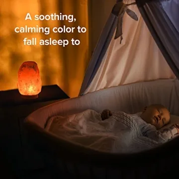 LEVOIT Kana Himalayan Salt Lamp, Pink Rock Large Crystal Natural Himilian Gift Night Light (ETL Certified) Touch Dimmer, 2 Extra Bulbs, Rubber Wood Base