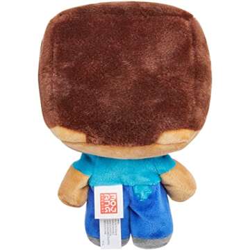 Minecraft Shake Shake Stever Plush Character Doll, Soft, Video Game Fan Favorite, Collectible Gift for Fans Age 3 Years and Older