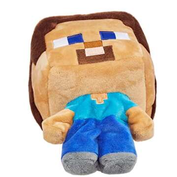 Minecraft Shake Shake Stever Plush Character Doll, Soft, Video Game Fan Favorite, Collectible Gift for Fans Age 3 Years and Older