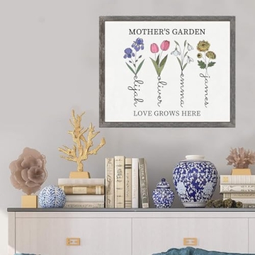 Personalized Birth Month Flower Gifts for Mom
