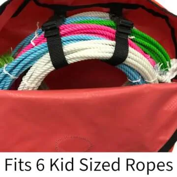 Tahoe Horse and Calf Roping 3 Ropes Carry Bag Custom Designed with Reflective and Overlay Trims Tack, Purple