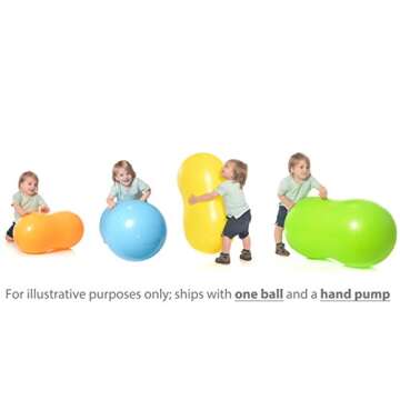 Milliard Peanut Ball Physio Roll for Exercise, Therapy, Labor, Birthing and Dog Training…