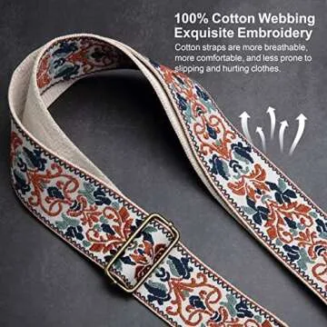 Nefelibata Jacquard Guitar Strap - Comfort and Style Combined