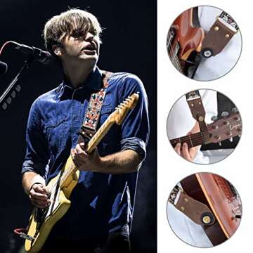 Nefelibata Jacquard Guitar Strap - Comfort and Style Combined