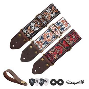 Nefelibata Jacquard Guitar Strap - Comfort and Style Combined