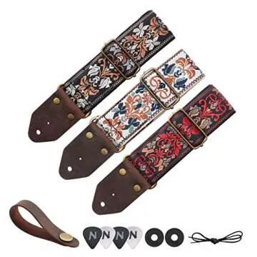 Nefelibata Jacquard Guitar Strap - Comfort and Style Combined