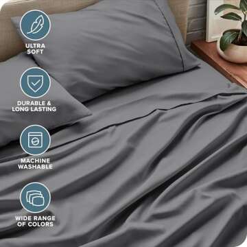 Bare Home King Sheet Set - Luxury Ultra-Soft Sheets