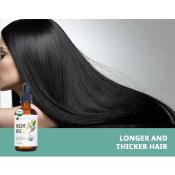 Kate Blanc Cosmetics Neem Oil for Skin, Hair & Face. Safe for Dog, Plants, Scalp & Hair Growth (4oz, Organic, Cold Pressed, Concentrate)