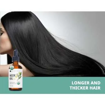 Kate Blanc Cosmetics Neem Oil for Skin, Hair & Face. Safe for Dog, Plants, Scalp & Hair Growth (4oz, Organic, Cold Pressed, Concentrate)