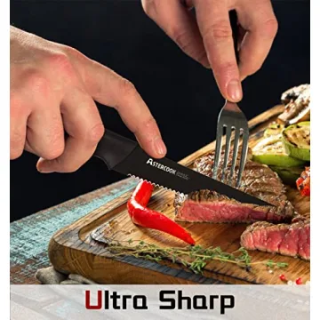 Astercook Steak Knives - High Carbon Stainless Steel Set