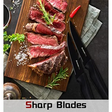 Astercook Steak Knives - High Carbon Stainless Steel Set