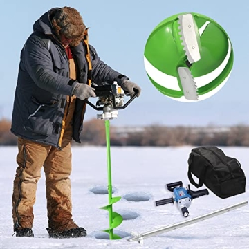 Cyleodo Ice Auger - Dual-Purpose for Fishing and Drilling