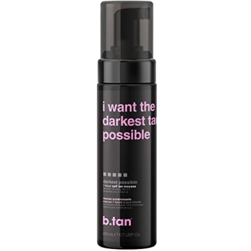 b.tan Ultra Dark Self Tanner Mousse | I Want The Darkest Tan Possible - Fast, 1 Hour Express Sunless...