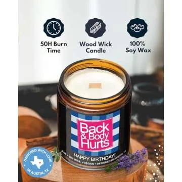 Funny Happy Birthday Candle, Birthday Gifts for Women, Happy Birthday Gifts for Women & Men, Birthda...