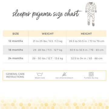 Burt's Bees Baby Baby Boys Pajamas, Zip-front Non-slip Footed Pjs, Organic Cotton and Toddler Sleepers, Trees, 24 Months US