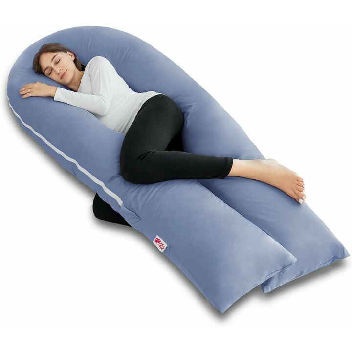 Meiz Cooling U Shaped Pregnancy Pillow for Comfort