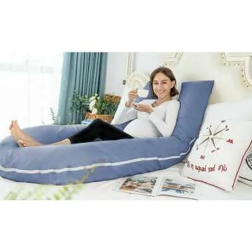 Meiz Cooling U Shaped Pregnancy Pillow for Comfort