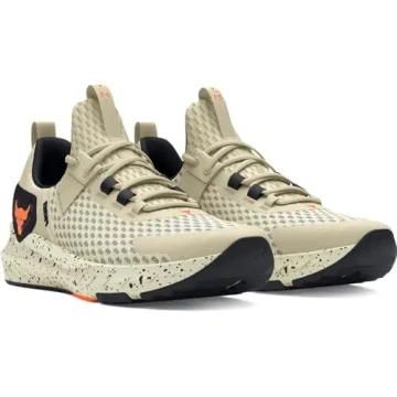 Under Armour Men's Project Rock Blood Sweat Respect 4, (200) Silt/Black/Team Orange, 8, US