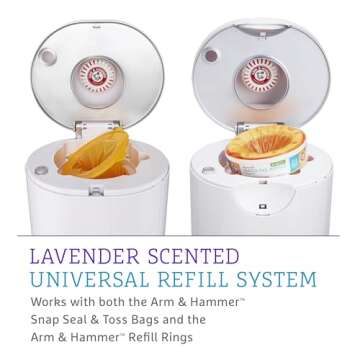 Munchkin® PAIL™ Diaper Pail Baby Registry Starter Set, Powered by Arm & Hammer, Includes 6 Snap, ...