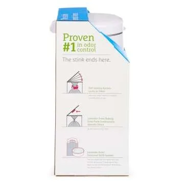 Munchkin® PAIL™ Diaper Pail Baby Registry Starter Set, Powered by Arm & Hammer, Includes 6 Snap, Seal and Toss™ Bags, 1 Starter Refill Ring, and 1 PUCK™ Baking Soda Cartridge