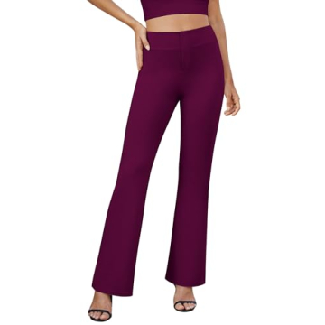 DLOODA Women's Bootcut Dress Pants for Office & More