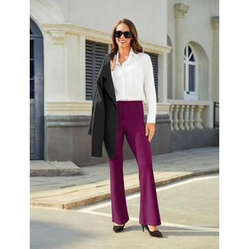 DLOODA Women's Bootcut Dress Pants for Office or Casual Wear