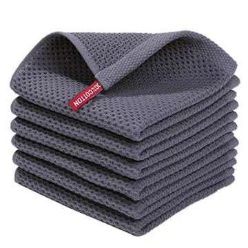 Homaxy Cotton Waffle Weave Kitchen Dish Cloths - 6-Pack