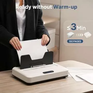 Epoium Thermal Binding Machine - No Preheat! 20 Covers Included, A4/A5/Letter Size