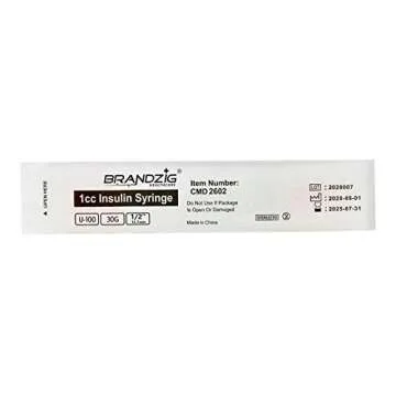 Brandzig Insulin Syringes 30G 1cc 100-Pack for Safe Use
