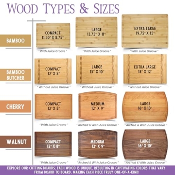 Tayfus Personalized Wooden Cutting Boards for Men