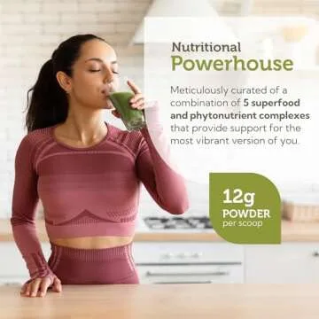 Zahler Core Greens Powder - Organic Greens Superfood Powder - Phytonutrient Rich Super Greens Powder with Spirulina, Chlorella & More - Kosher Non GMO Green Juice/Green Smoothie Powder, Citrus Flavor
