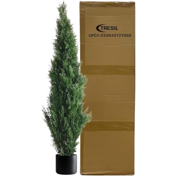 Two 4 Feet Artificial Cedar Trees for Beautiful Décor