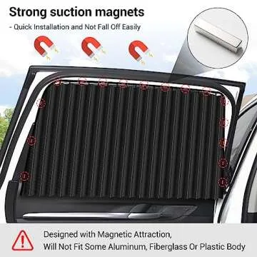 ZATOOTO Magnetic Car Sun Shades for Privacy & Comfort